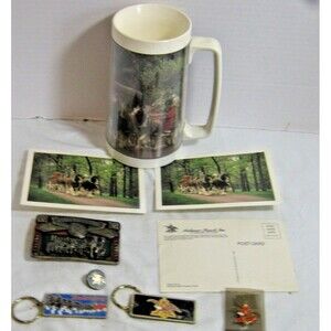 70s Anheuser Busch Budweiser Clydesdale horses Beer Mug & extra